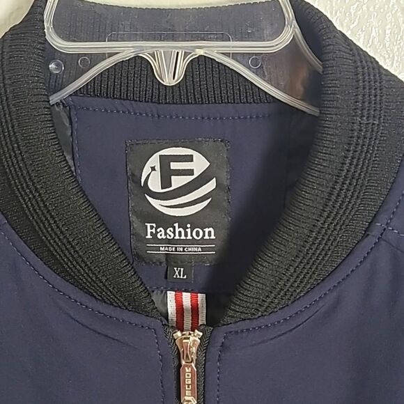 Fashion Vogue FS Navy Blue Bomber Jacket, Size XL, NWOT - Picture 2 of 10